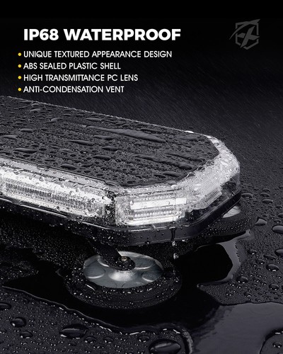 42 LED Rooftop Strobe Beacon Light US Flag Bar Warning Emergency Hazard Flashing - Picture 5 of 7