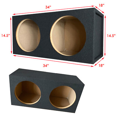 1x PRO DUAL SEAL 15'' SUBWOOFER ENCLOSURE CAR AUDIO SPEAKER BOX ALL MDF