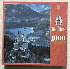 Neuschwanstein Castle Bavaria Germany 1000 Pc Puzzle MB Bradley Big Ben NEW