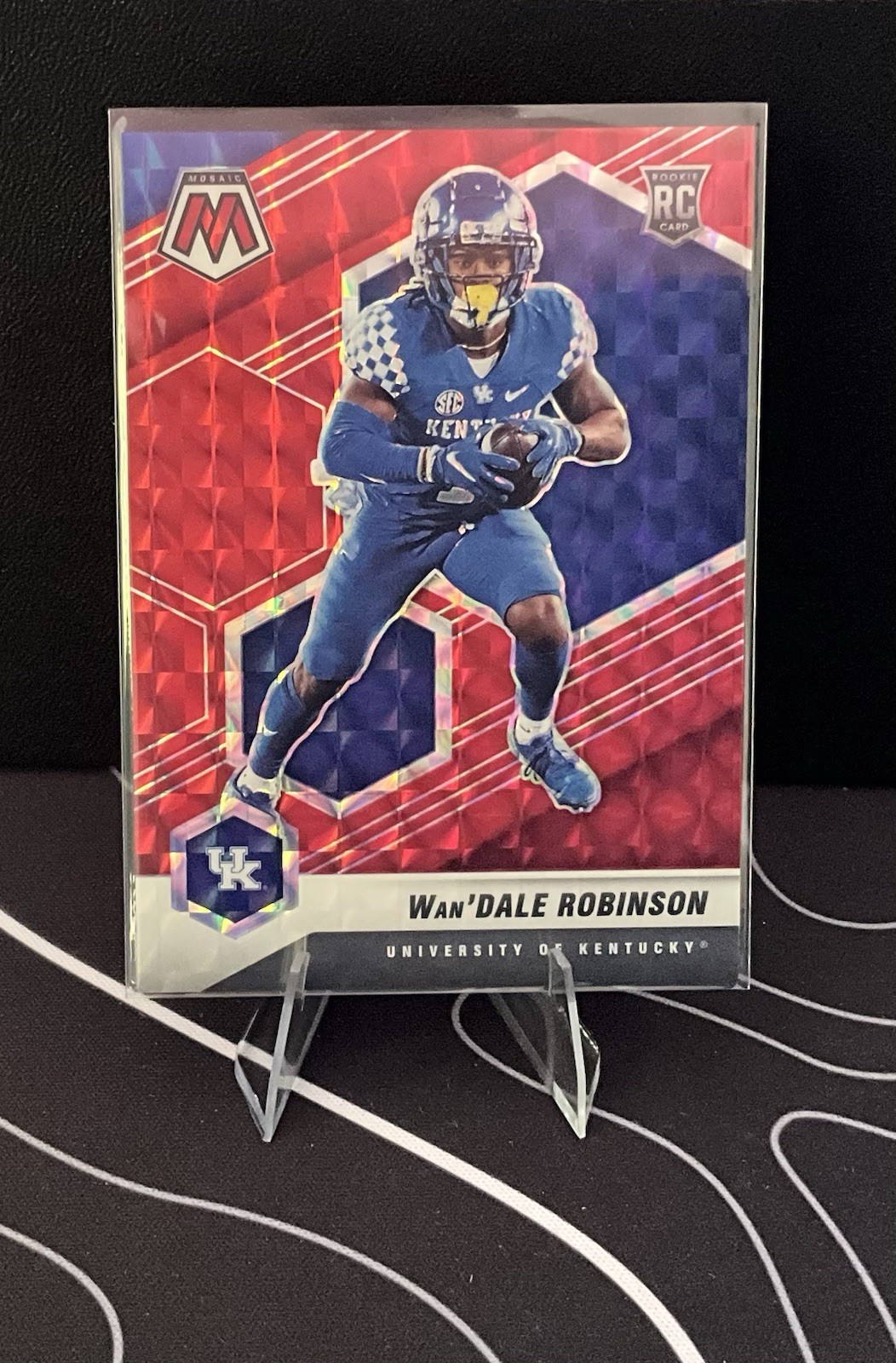 Wan'Dale Robinson Panini Mosaic Draft Picks #96 Red Mosaic