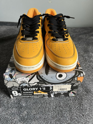 Glo Gang Glory 1s (size 9.5) Great Condition Paint Scuff One The Sides |  eBay