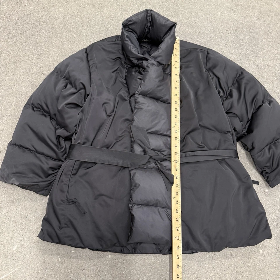 HOLDEN Puffer Down Cinturón Capucha Negro Pequeño/Mediano Foto 2 de 4