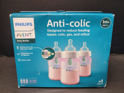 Avent Anti-colic Bottle with AirFree Vent, 9oz, 3pk, , SCY703/13