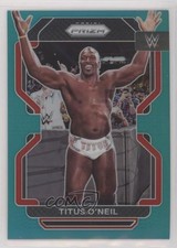 2022 Panini Prizm WWE Teal Prizm 40/49 Titus O'Neil #183 pj5