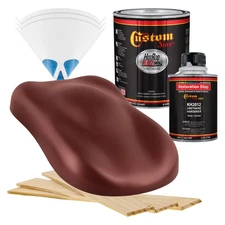 HOT ROD FLATZ Firethorn Red Pearl Quart Kit URETHANE Flat Auto Car Paint Kit