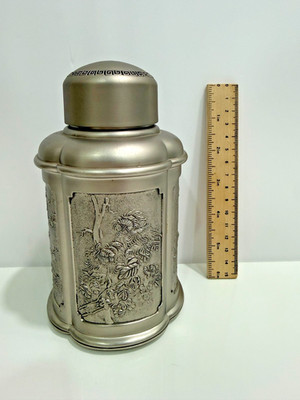 Inspired Royal Selangor Pewter Tea Caddy Orchid Collection