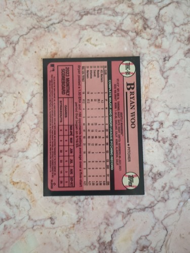 Bryan Woo 2024 Topps Chrome 35th Anniversary ROOKIE Mojo #T89C-95 - Seattle - Bild 2 von 2