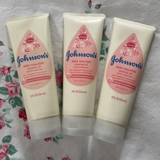 3 Johnsons Skin Nourish Creamy Baby Oil Coconut Honeysuckle 8oz HTF READ SEE