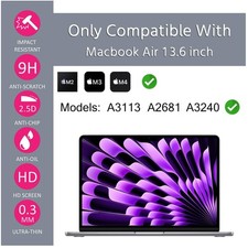 MacBook Air 13.6 Inch Tempered Glass Screen Protector