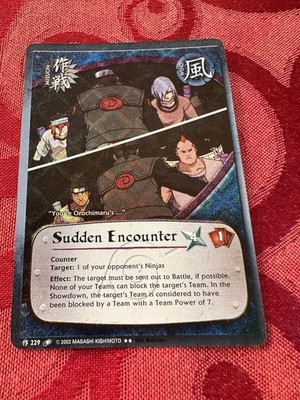 Sudden Encounter (M-229) - FOIL - Quest for Power - Naruto CCG