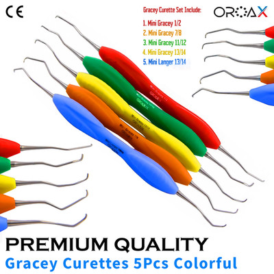 OROAX  Gracey & Langer Mini Curettes | Periodontal Root Planing & Scaling