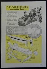 Soapbox type COASTER 4 seater Wagon 1946 How-To build PLANS