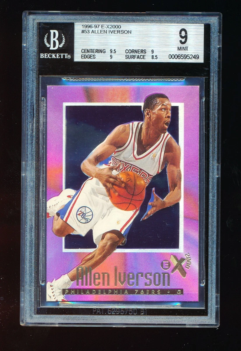 Allen Iverson Grade 9.5 Basketball Rookie Sports Trading Cards