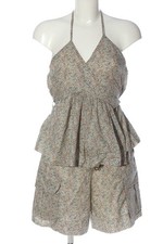 HERSKIND Web Twin Set Damen Twin Set Gr. DE 36 wollweiß-blau-hellorange