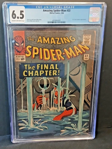 AMAZING SPIDER-MAN #33 (’66) CGC 6.5 Classic Cover By Steve Ditko Stan Lee