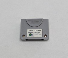 N64 Controller Pak NUS-004 OEM Official Nintendo 64 Memory Card TESTED