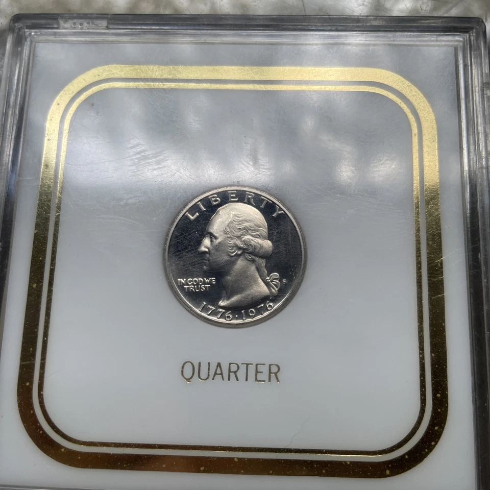 1976-S Plata Bicentenario Prueba Baterista Niño Washington Cuarto 25C Foto 2 de 4