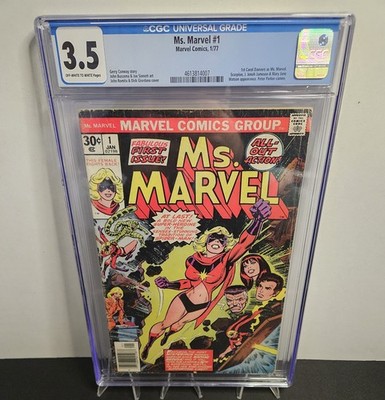 Ms. Marvel #1 CGC 3.5 - 1st App Danvers as Ms. Marvel (1977 Marvel Comics)