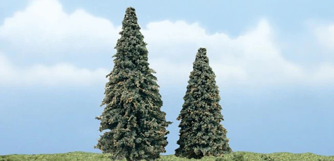 Woodland Scenics WTR1625 TR1625 Premium Conifer Trees 3 - 4 inch (Pack of 2)