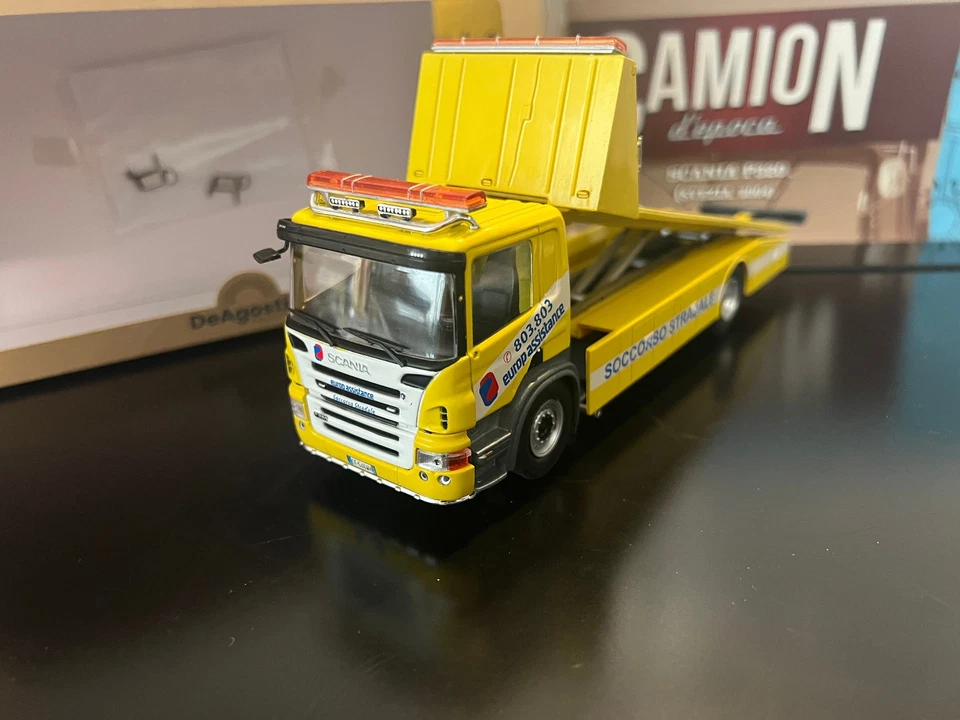 1/43 DeA DE Agostini 86 Scania P320 Europ Assistance camion epoca dépanneuse - Immagine 2 di 3