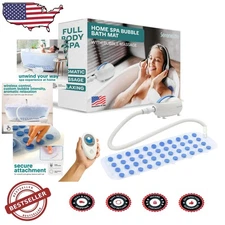Luxury Bubble Bath Mat, Full Body Spa Massage, Remote Control, Aroma Diffuser...