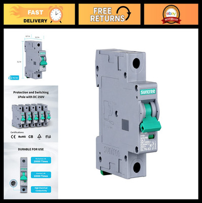32A Single-Pole DC Circuit Breaker for Off-Grid Solar System, PV Combiner Box