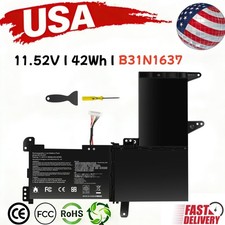   B31N1637 Battery For Asus VivoBook F510U S15 S510U X510U X541U X542U 42Wh