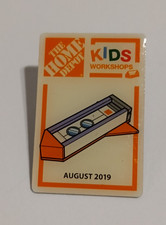 Home Depot Kids Workshops August 2019 Lapel Pin