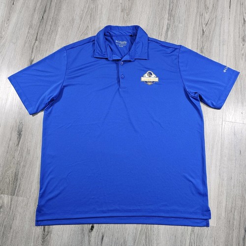 Columbia Golf Shirt 2XL Blue Golden State Warriors 2022 NBA Champions Drive Polo - Picture 1 of 11