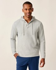 johnnie-O Kester Textured Hoodie Light Gray Size XXL