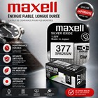 Pile MAXELL SR626SW / SR626 / 377 pour Montre