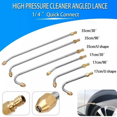 #ad 30�� 90�� U Shape Pressure Car Washer Angled Lance Spray Wand Water Nozzle $13.36