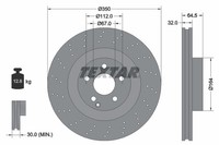 2Er-Set 2Er Set Bremsscheibe Textar 92176405 MERCEDES-BENZ 2214210012
