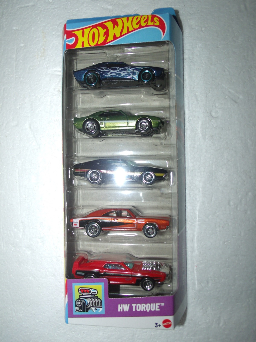 Hot Wheels 2026 HW Torque Newest 5 pack w/Firebird,Charger,Gran