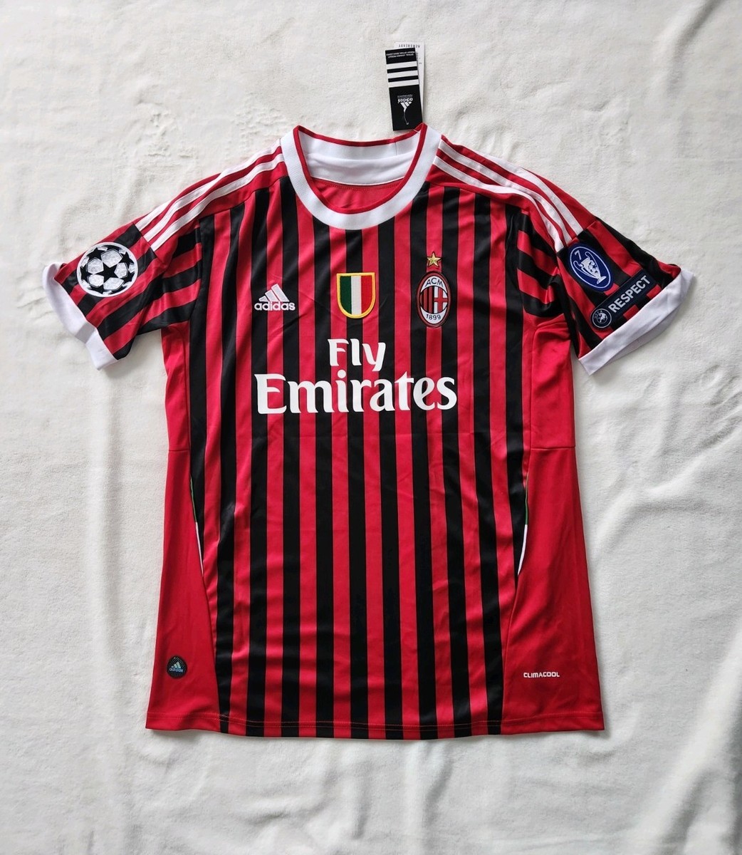 AC Milan Ibrahimovic #11 Home Jersey 2010-11 UEFA Champions League