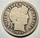 1895-S  BARBER DIME   NICE DETAIL  KEY DATE #1201