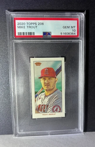2020 TOPPS 206 MIKE TROUT PSA 10 BASEBALL CARD LA ANGELS SP GEM MINT RUC