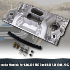 2116 Vortec Dual Plane Intake Manifold For Sbc 96-02 305 350 Am.part