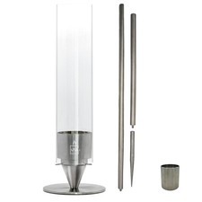 UNUS® Tischkamin Set inklusive Erdspieß Gartenfackel Tischfeuer Terrassenfeuer