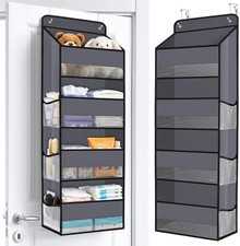 Over The Door Organizer Storage with 4 Large Pockets Door Hanging Organizer w