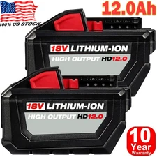 2X For Milwaukee for M18 12.0AH Battery Li-Ion Extended Capacity 48-11-1812 1860