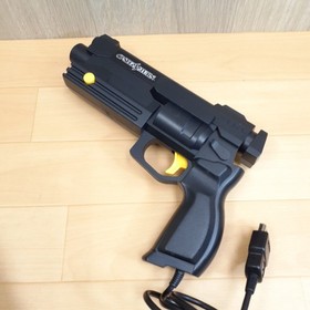 SEGA SATURN Gray console & Virtua Gun with Box, 5 Games & 1 controller Japanese