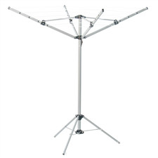 Image of KCT 4 ARM PORTABLE ROTARY AIRER INDOOR CLOTHES WASHING LINE FREE STANDING RACK