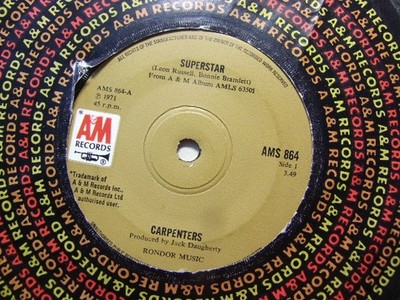 Carpenters   Superstar 1971 7  A&M AMS 864