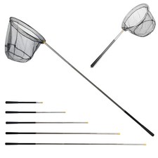 Fishing Landing Net with Aluminum Telescoping Pole 75" Long Handle,Rubber Coa...