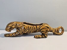 ROYAL HAEGER INSPIRED 15" STALKING TIGER / PANTHER PLANTER - RARE TIGER FINISH
