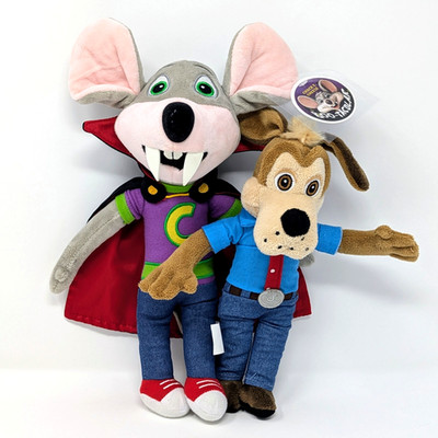 2023 Chuck E. Cheese Boo-Tacular Vampir 12 Zoll + Jasper T. Jowls 10 Zoll Plüsch Set