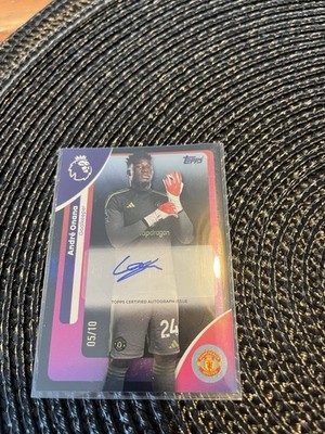 Topps Premier League 2025-26 André Onana Autographed 5/10