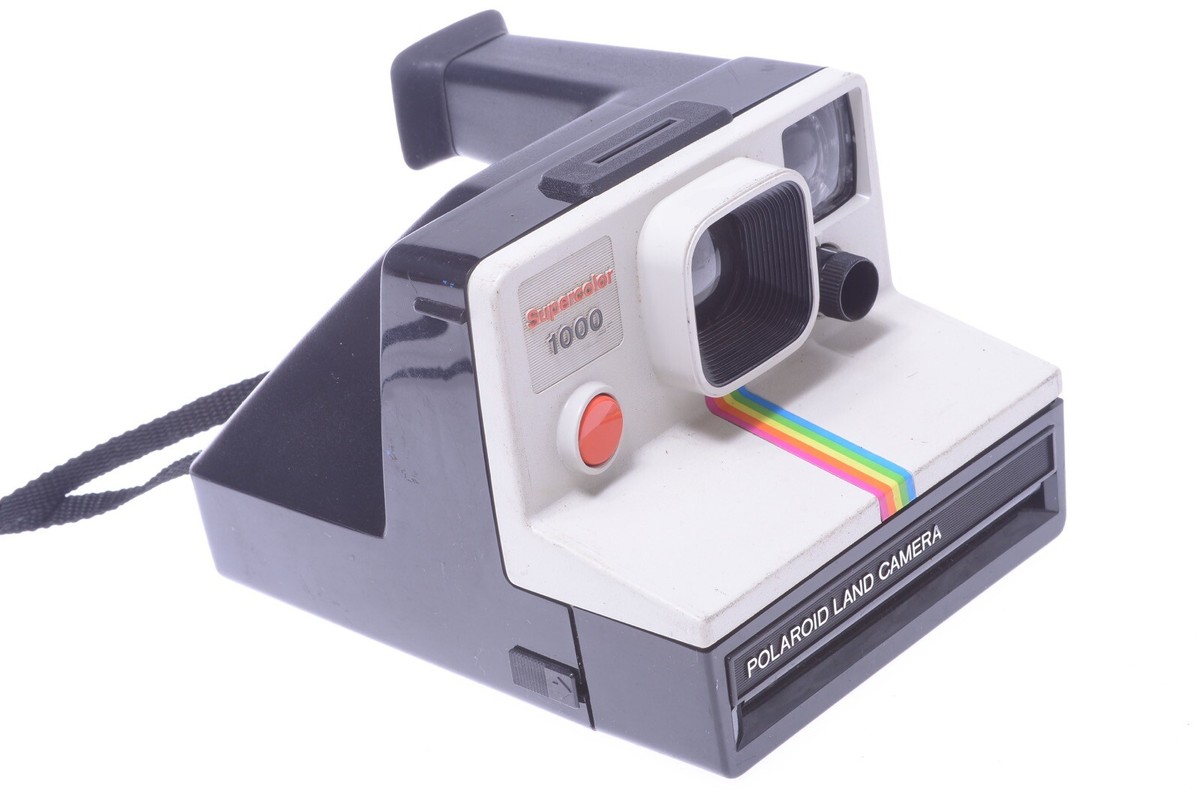 ✓ POLAROID LAND SUPERCOLOR 1000 CAMERA *WORKS 100%* WHITE