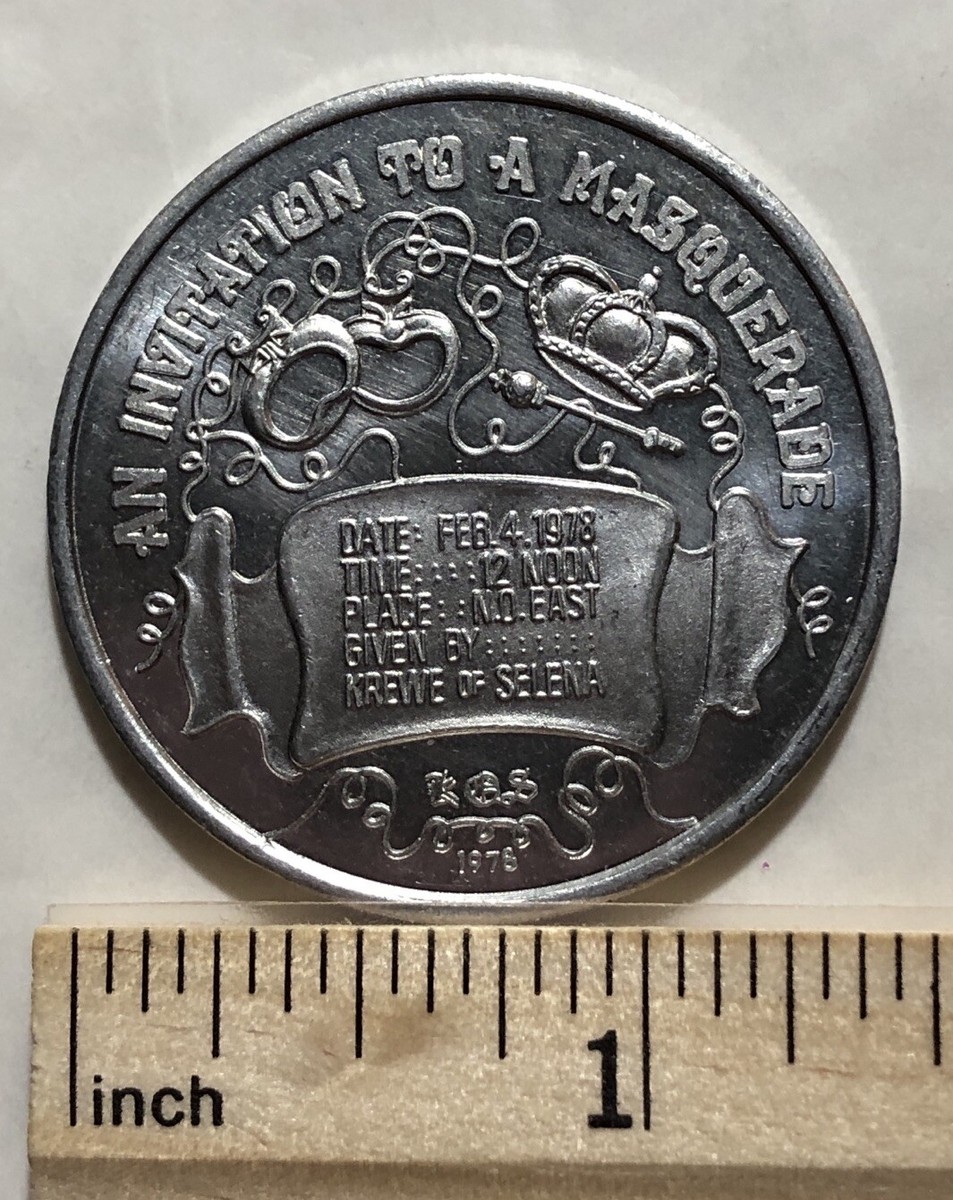 Selena 1976 / An Invatation To A Masquerade Aluminum Token